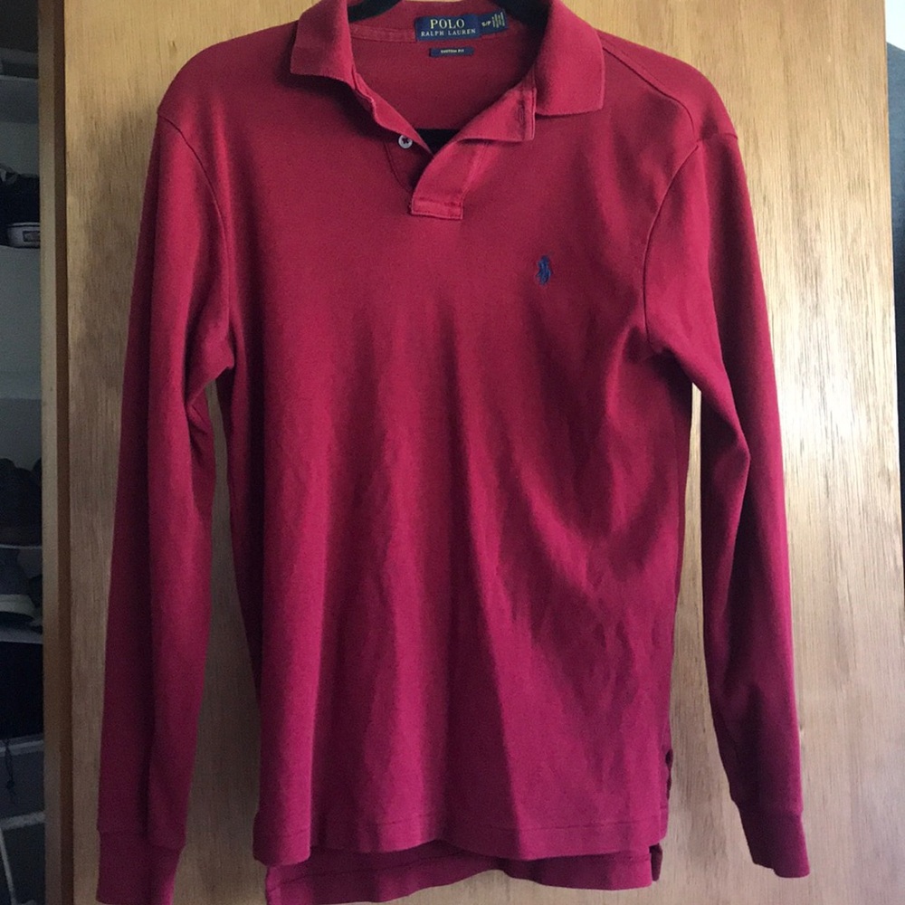 Long sleeve polo shirt